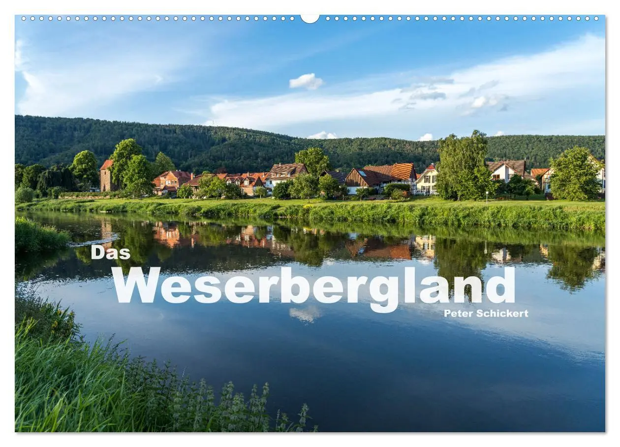 Cover: 9783457583944 | Das Weserbergland (Wandkalender 2026 DIN A2 quer), CALVENDO...