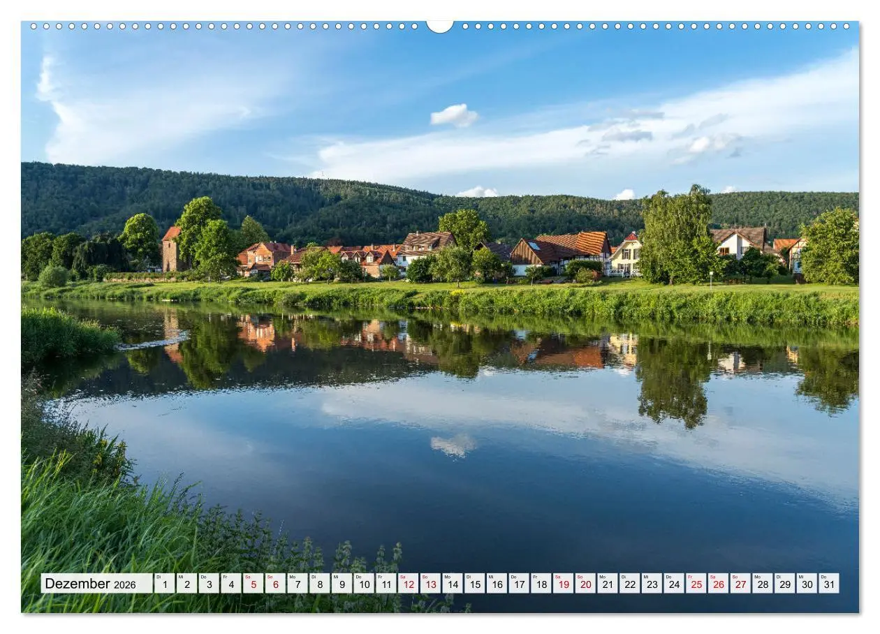 Bild: 9783457583944 | Das Weserbergland (Wandkalender 2026 DIN A2 quer), CALVENDO...
