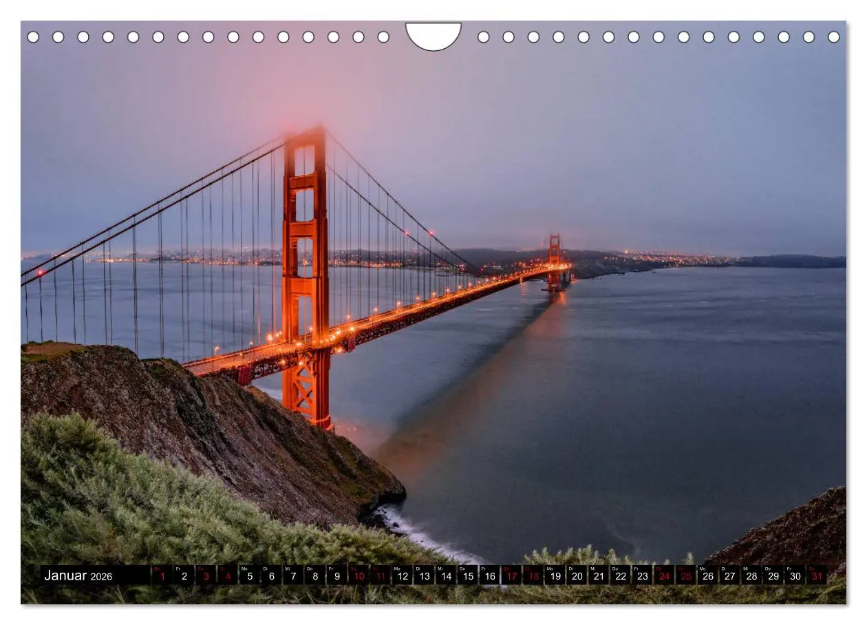 Bild: 9783457893944 | San Francisco Moments (Wandkalender 2026 DIN A4 quer), CALVENDO...