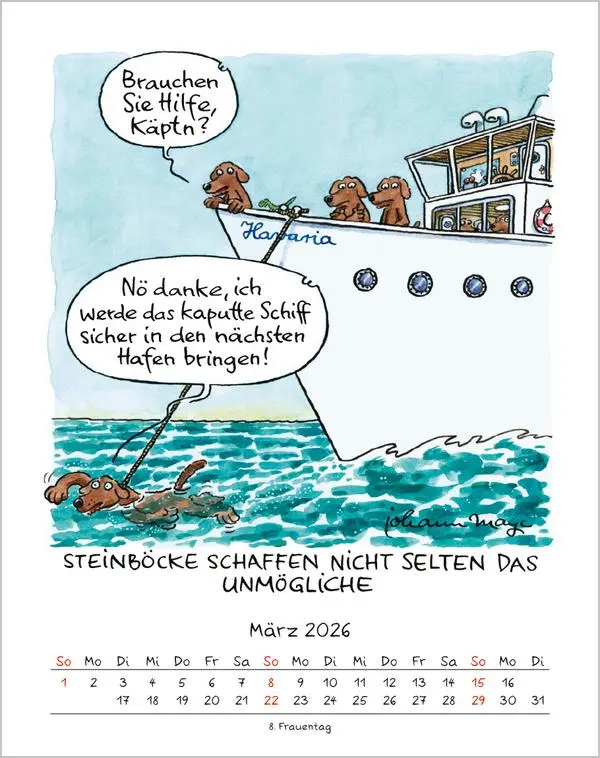 Bild: 9783731883944 | Steinbock 2026 | Verlag Korsch | Kalender | Spiralbindung | 13 S.