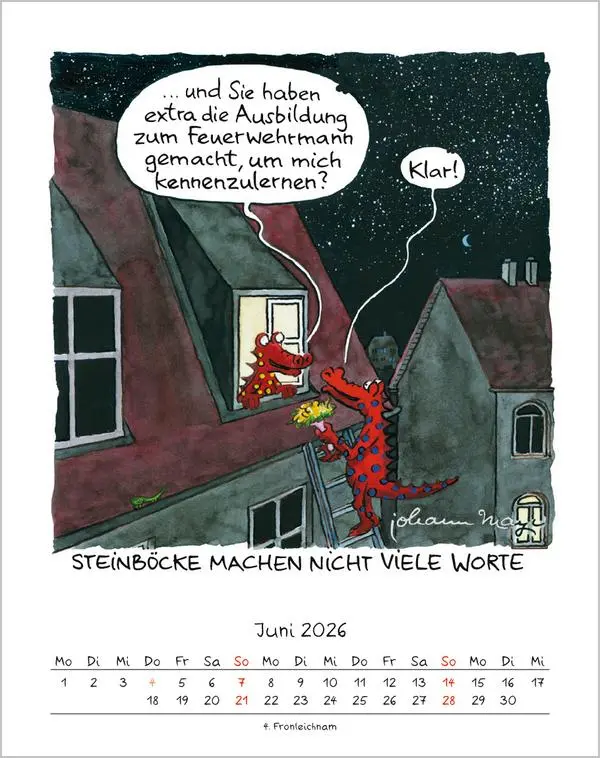 Bild: 9783731883944 | Steinbock 2026 | Verlag Korsch | Kalender | Spiralbindung | 13 S.