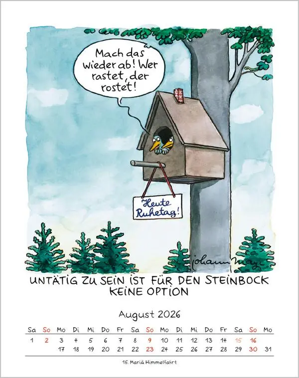 Bild: 9783731883944 | Steinbock 2026 | Verlag Korsch | Kalender | Spiralbindung | 13 S.
