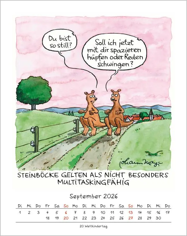 Bild: 9783731883944 | Steinbock 2026 | Verlag Korsch | Kalender | Spiralbindung | 13 S.