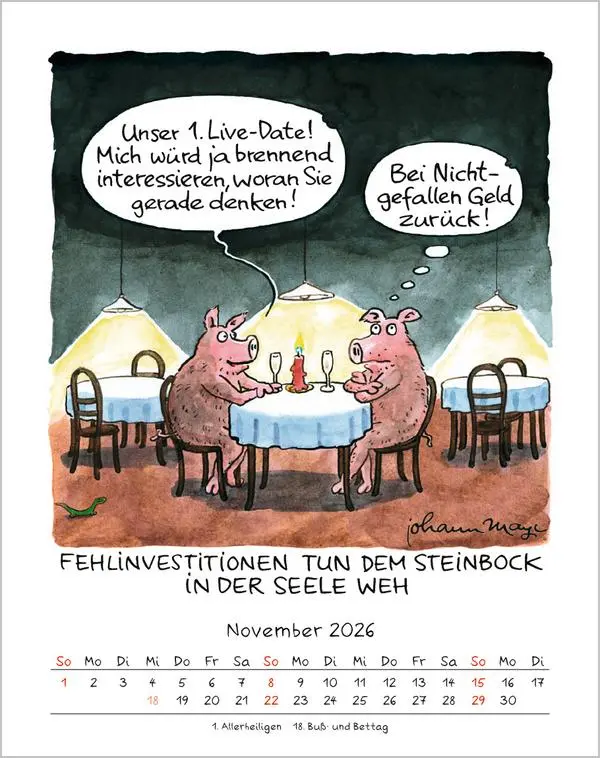 Bild: 9783731883944 | Steinbock 2026 | Verlag Korsch | Kalender | Spiralbindung | 13 S.