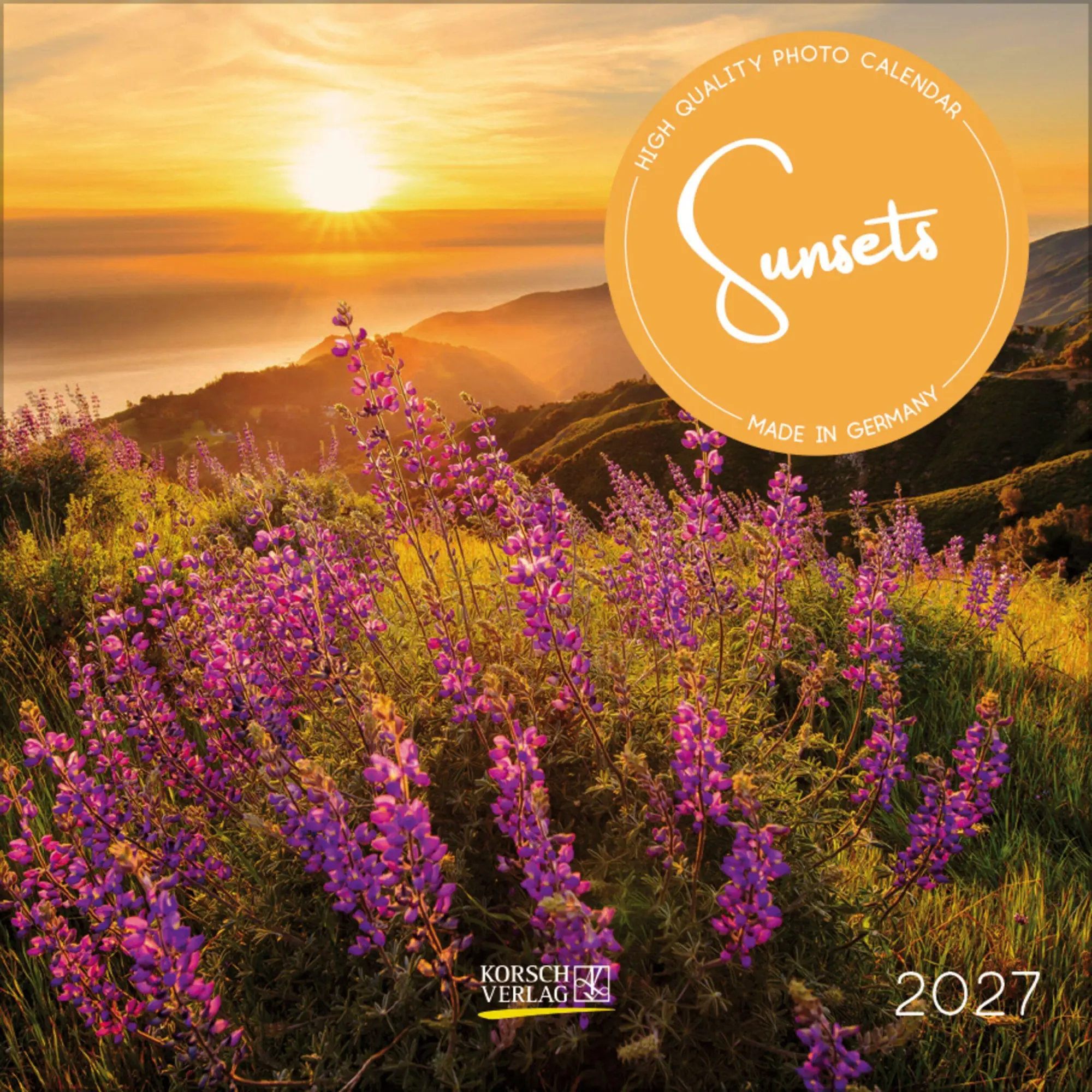 Cover: 9783819303944 | Sunsets 2027 | Verlag Korsch | Kalender | 13 S. | Deutsch | 2027