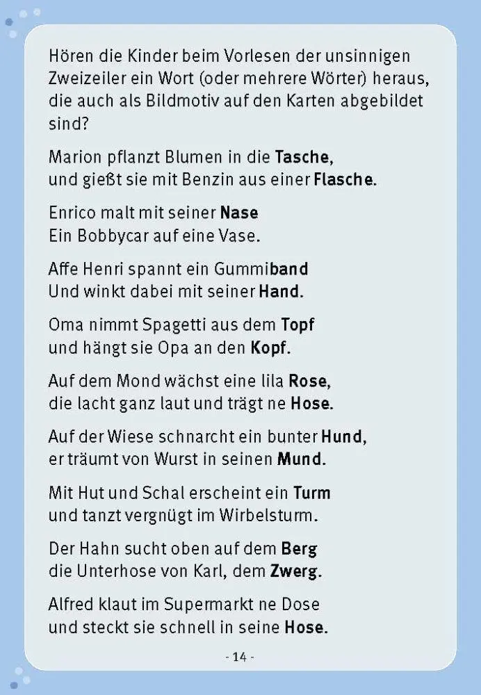 Bild: 4260694924044 | Hase und Nase, Hupe und Lupe | Angela Gully | Box | 32 S. | Deutsch