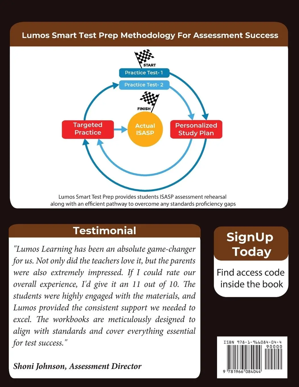 Rückseite: 9781966084044 | Iowa Statewide Assessment of Student Progress Test Prep | Learning