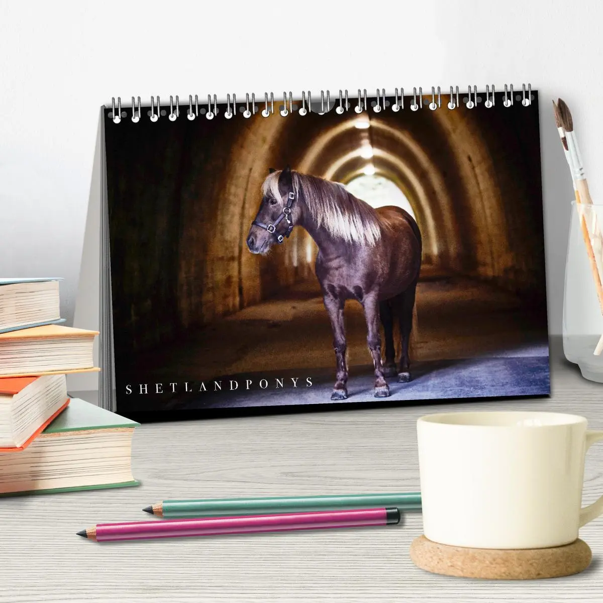 Bild: 9783457924044 | Shetlandpony Kalender (Tischkalender 2026 DIN A5 quer), CALVENDO...