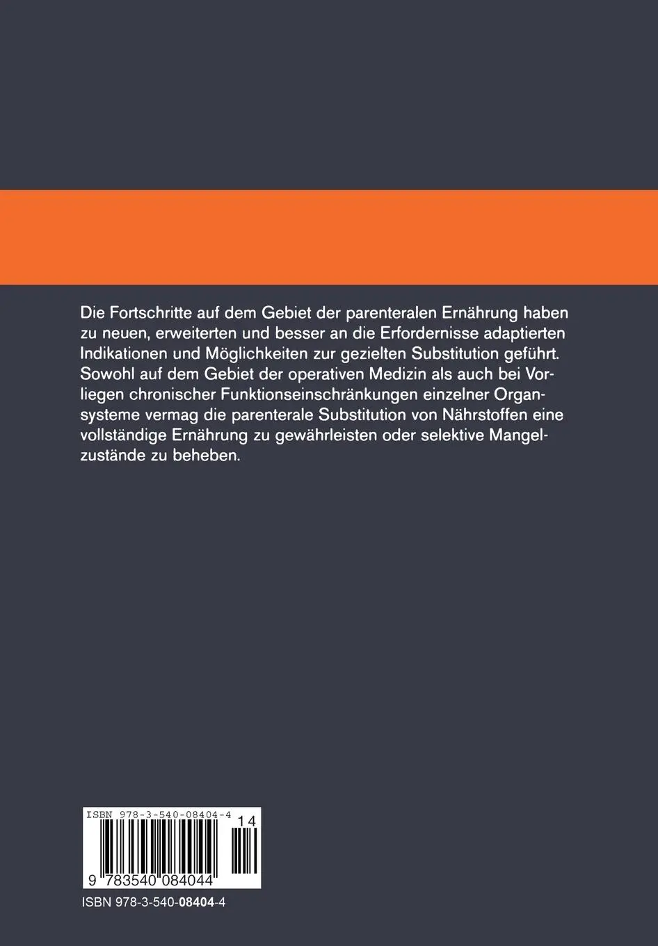 Rückseite: 9783540084044 | Infusionslösungen | F. W. Ahnefeld (u. a.) | Taschenbuch | xiv | 1977