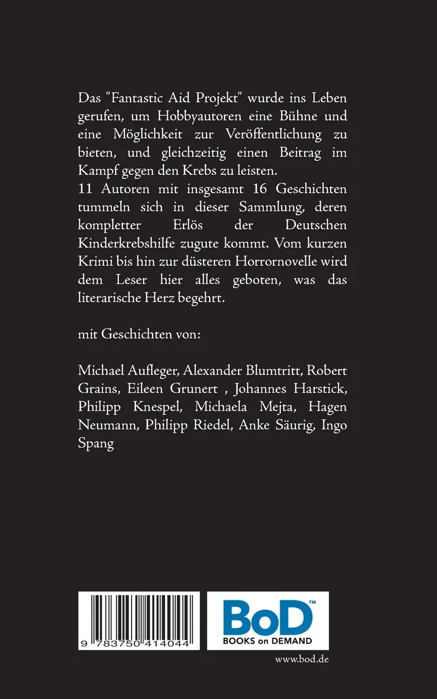 Rückseite: 9783750414044 | Jenseits der Sterne | Fantastic Aid Projekt | Und Andere | Taschenbuch