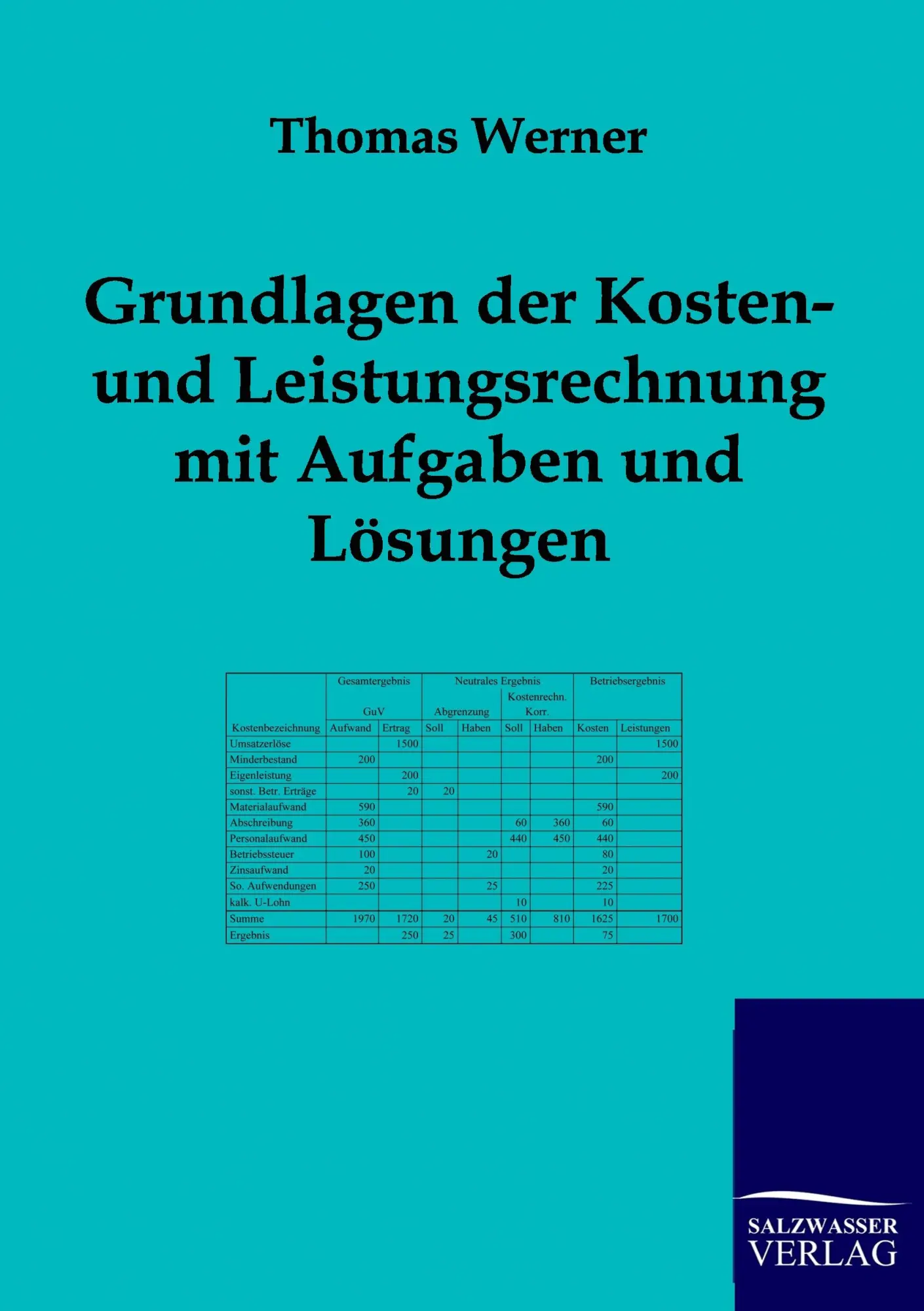 Cover: 9783943184044 | Grundlagen der Kosten- und Leistungsrechnung mit Aufgaben und Lösungen