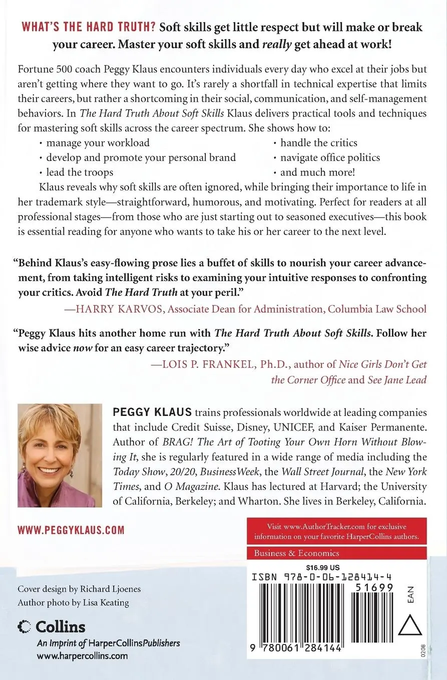 Rückseite: 9780061284144 | The Hard Truth about Soft Skills | Peggy Klaus | Taschenbuch | 2008