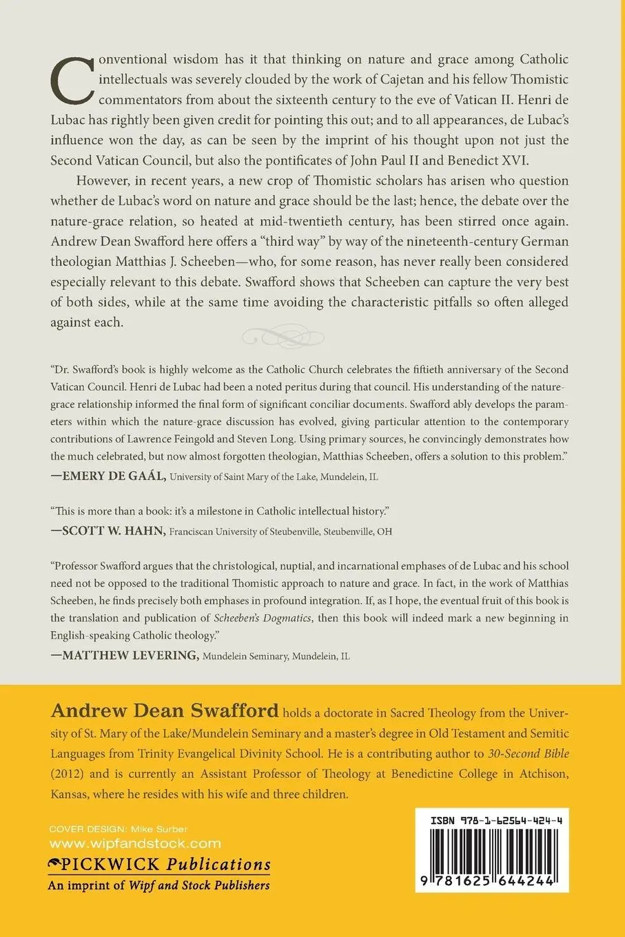 Rückseite: 9781625644244 | Nature and Grace | Andrew Dean Swafford | Taschenbuch | Englisch