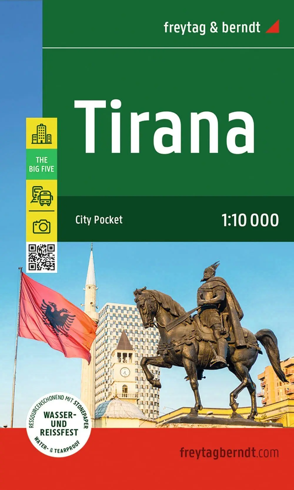 Cover: 9783707924244 | freytag &amp; berndt Innenstadtplan Tirana 1:10.000 | Freytag &amp; Berndt