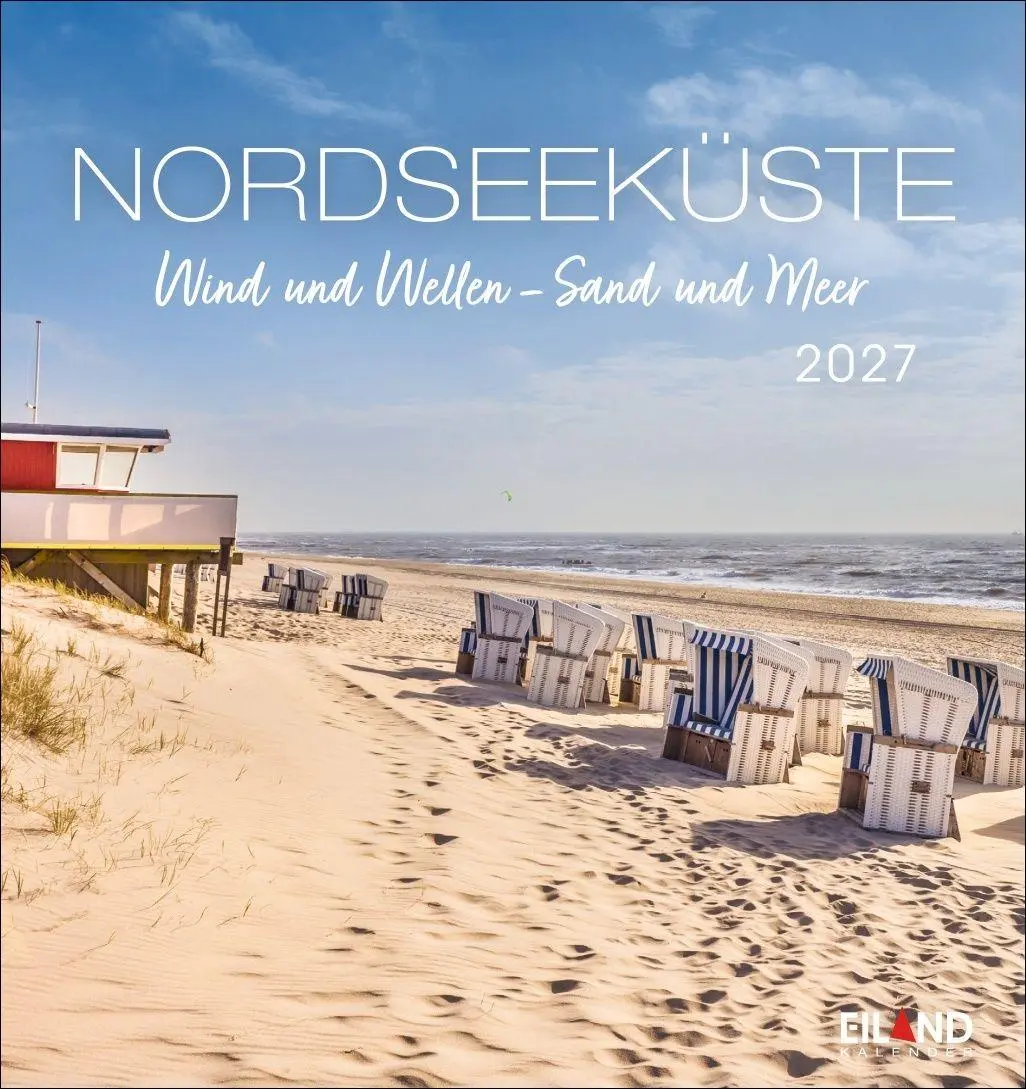 Cover: 9783964024244 | Nordseeküste Postkartenkalender 2027 - Wind und Wellen - Sand und Meer