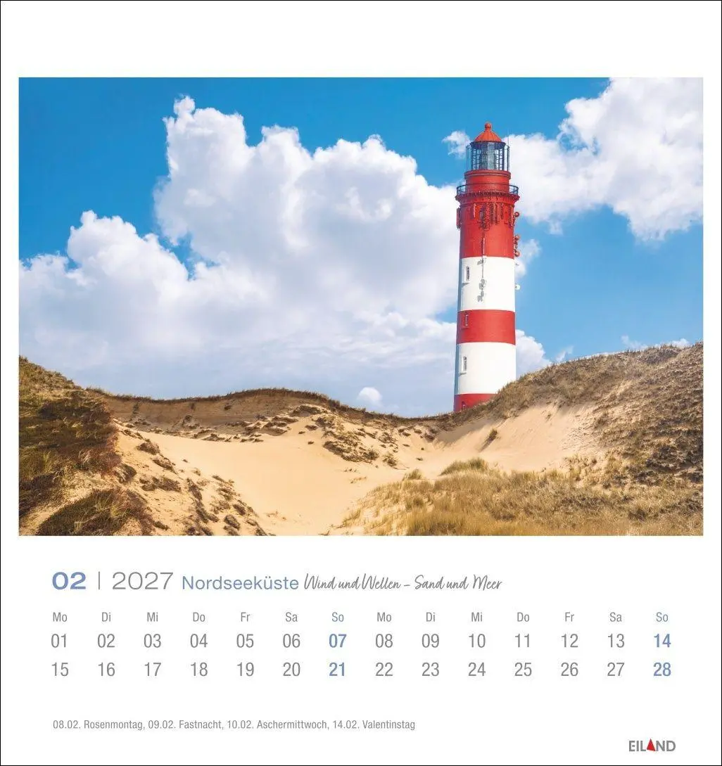 Bild: 9783964024244 | Nordseeküste Postkartenkalender 2027 - Wind und Wellen - Sand und Meer