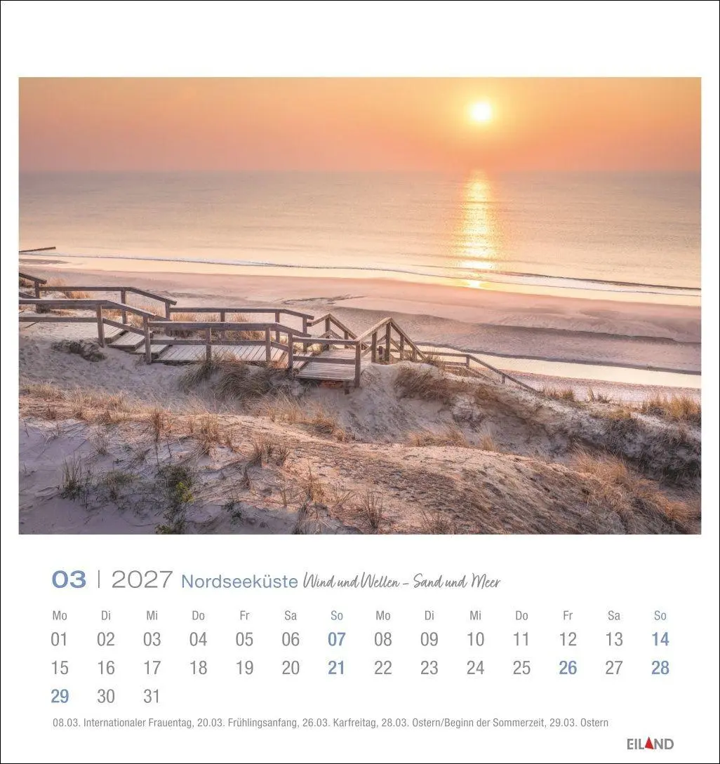 Bild: 9783964024244 | Nordseeküste Postkartenkalender 2027 - Wind und Wellen - Sand und Meer