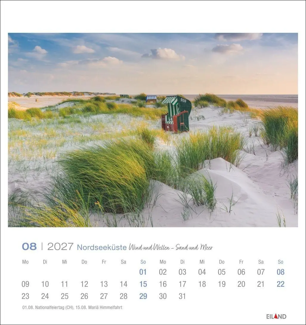 Bild: 9783964024244 | Nordseeküste Postkartenkalender 2027 - Wind und Wellen - Sand und Meer