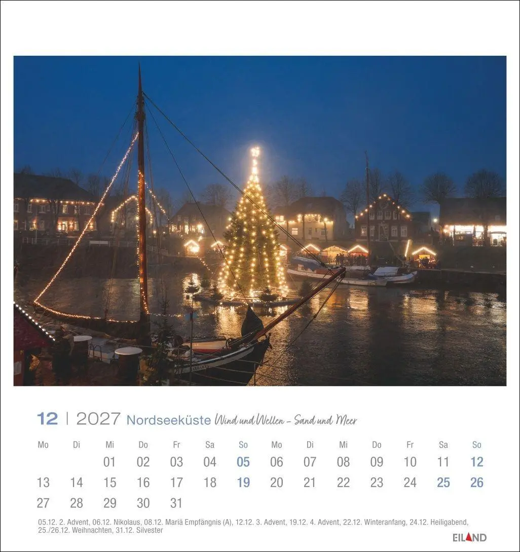Bild: 9783964024244 | Nordseeküste Postkartenkalender 2027 - Wind und Wellen - Sand und Meer