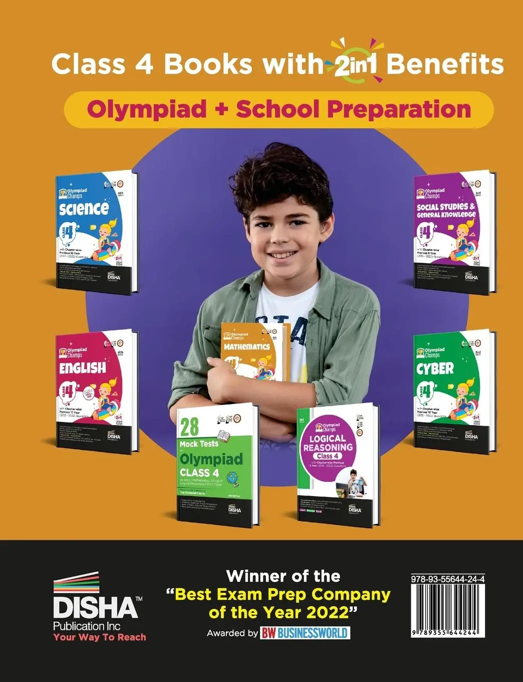 Rückseite: 9789355644244 | Olympiad Champs Mathematics Class 4 with Chapter-wise Previous 10...