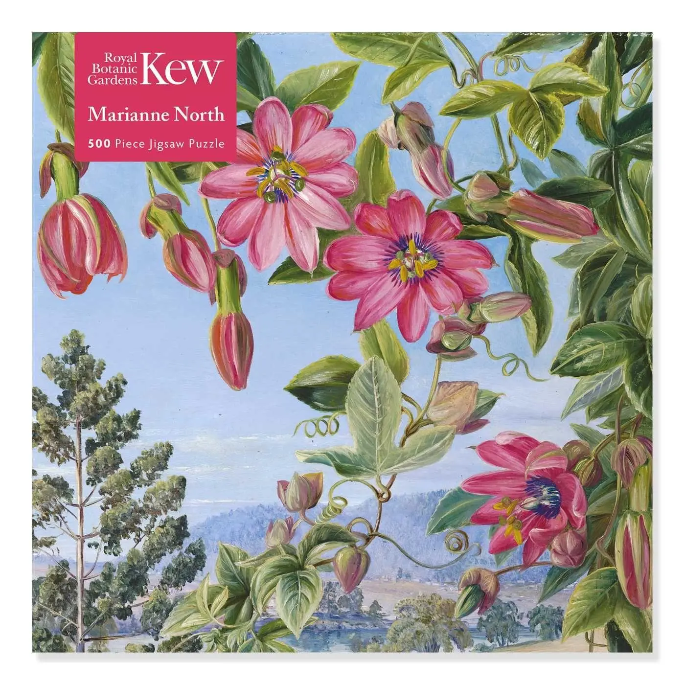 Cover: 9781839644344 | Adult Jigsaw Puzzle Kew: Marianne North: View in the Brisbane...