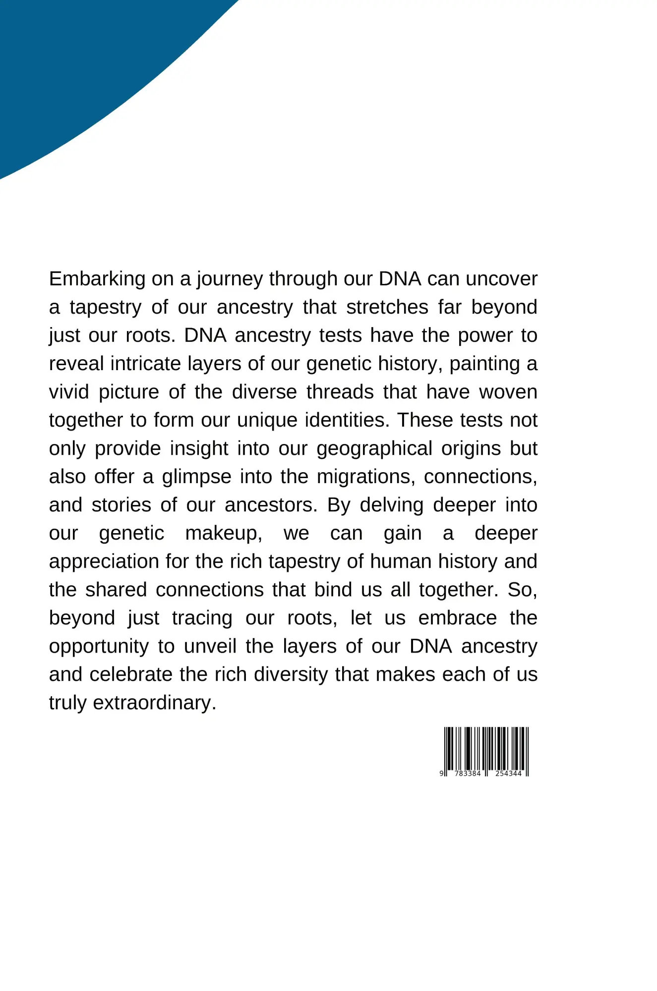 Rückseite: 9783384254344 | More Than Just Roots: Unveiling the Layers of DNA Ancestry Tests