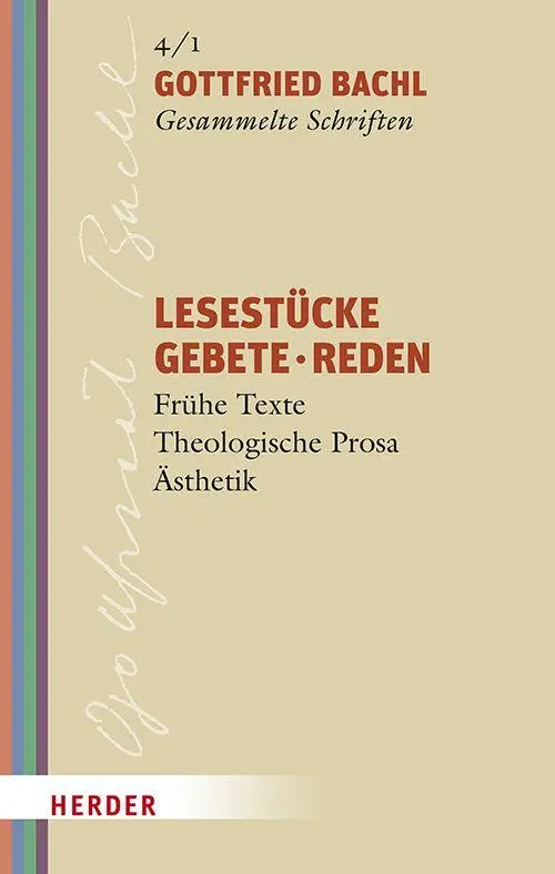 Cover: 9783451024344 | Lesestücke - Gebete - Reden | Gottfried Bachl | Buch | 512 S. | 2026