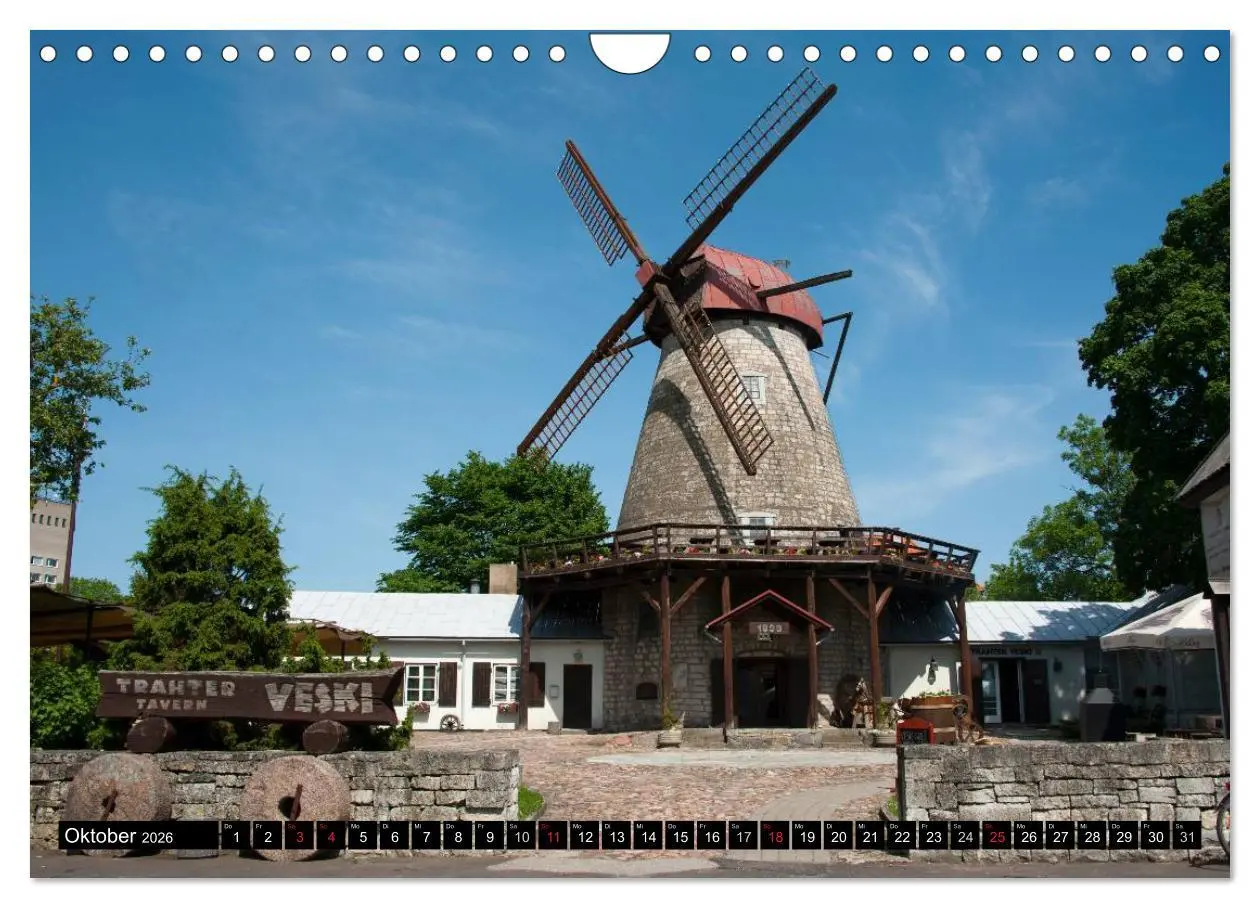 Bild: 9783516224344 | Windmühlen in Europa (Wandkalender 2026 DIN A4 quer), CALVENDO...