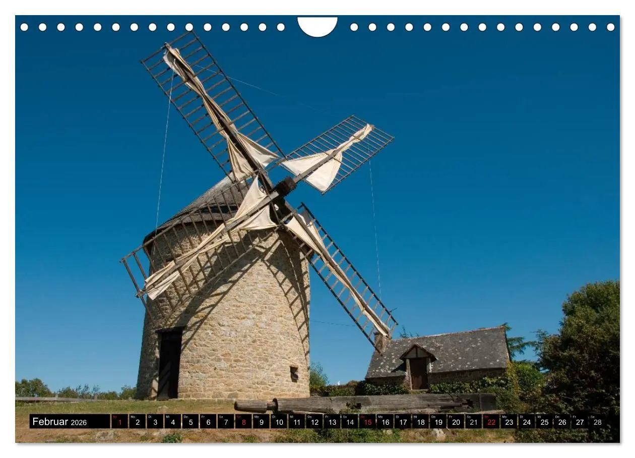 Bild: 9783516224344 | Windmühlen in Europa (Wandkalender 2026 DIN A4 quer), CALVENDO...