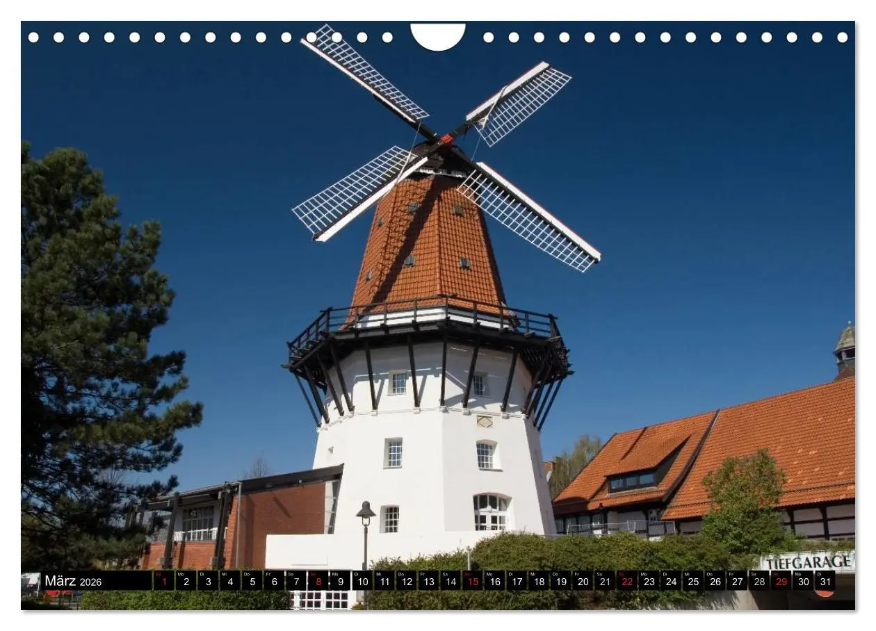 Bild: 9783516224344 | Windmühlen in Europa (Wandkalender 2026 DIN A4 quer), CALVENDO...