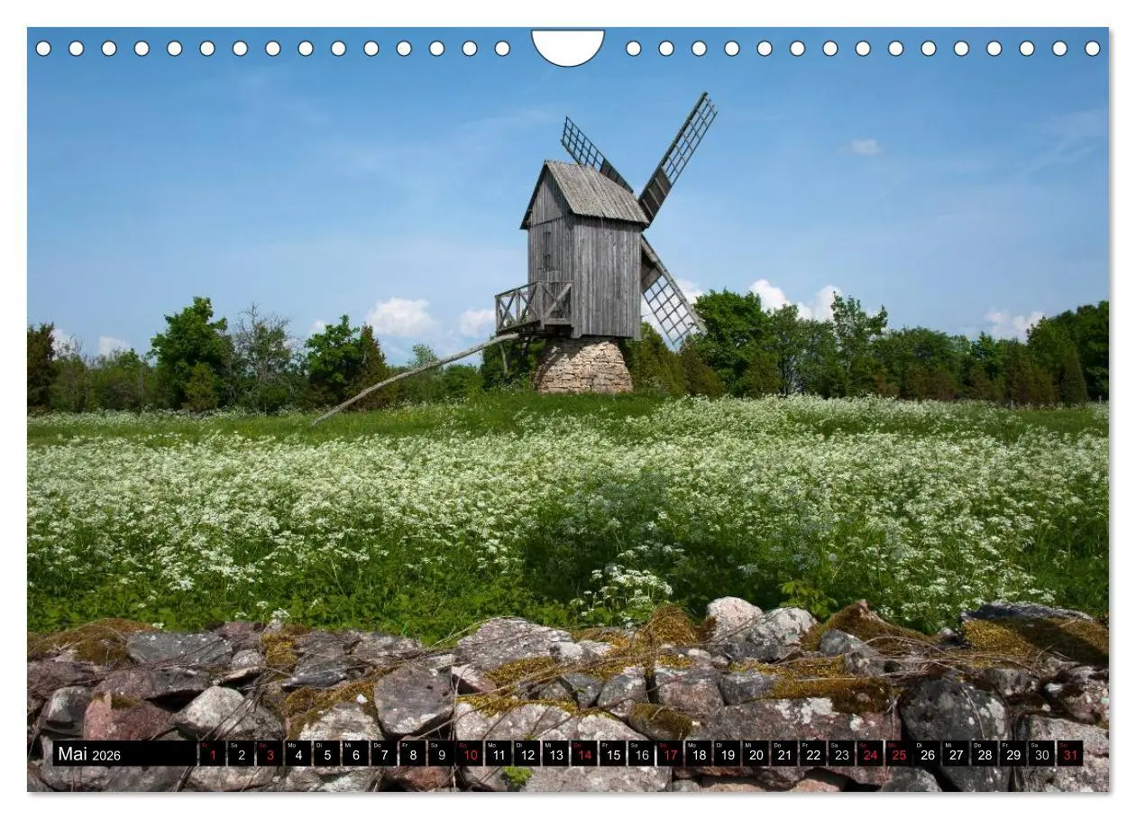 Bild: 9783516224344 | Windmühlen in Europa (Wandkalender 2026 DIN A4 quer), CALVENDO...