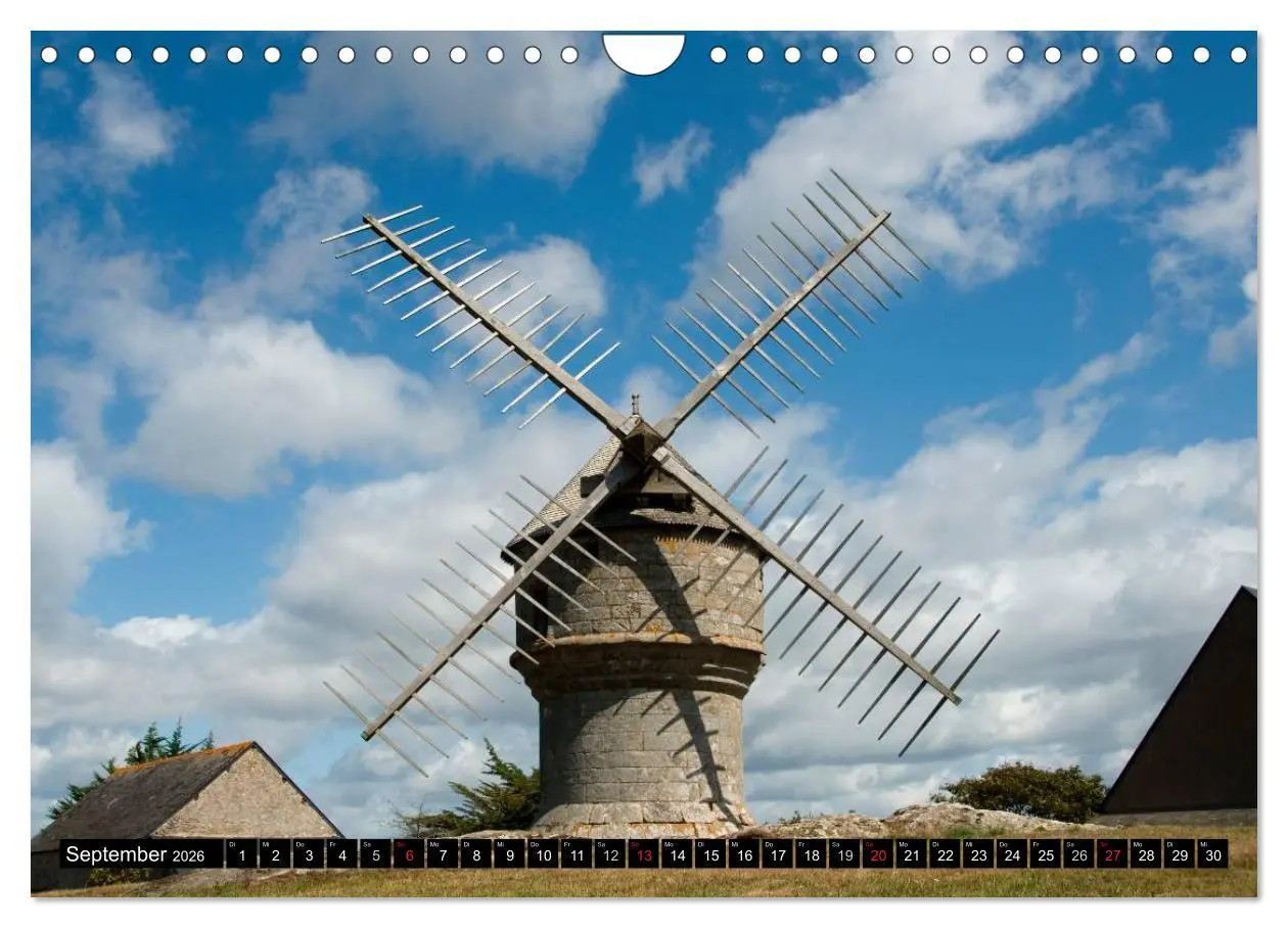 Bild: 9783516224344 | Windmühlen in Europa (Wandkalender 2026 DIN A4 quer), CALVENDO...