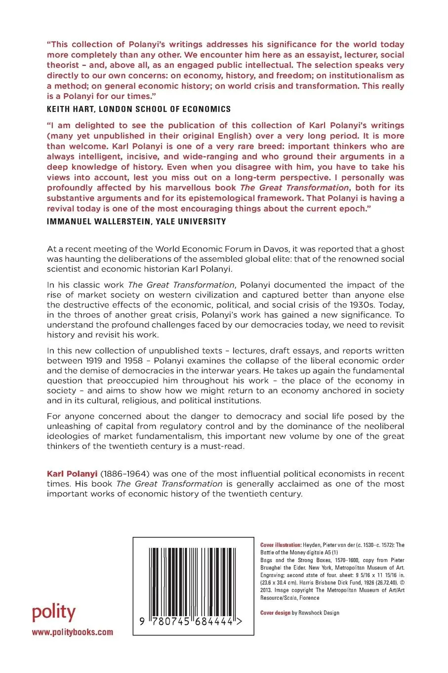 Rückseite: 9780745684444 | For a New West | Essays, 1919-1958 | Karl Polanyi | Taschenbuch | 2014