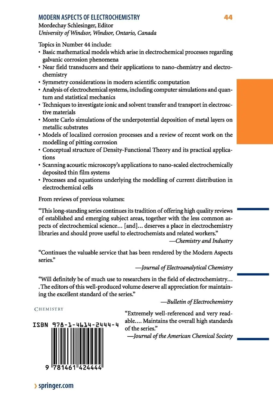 Rückseite: 9781461424444 | Modelling and Numerical Simulations II | Mordechay Schlesinger | Buch