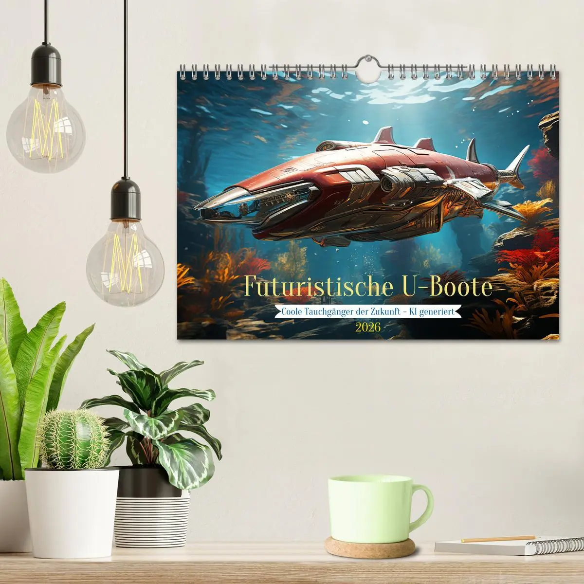 Bild: 9783457364444 | Futuristische U-Boote (Wandkalender 2026 DIN A4 quer), CALVENDO...