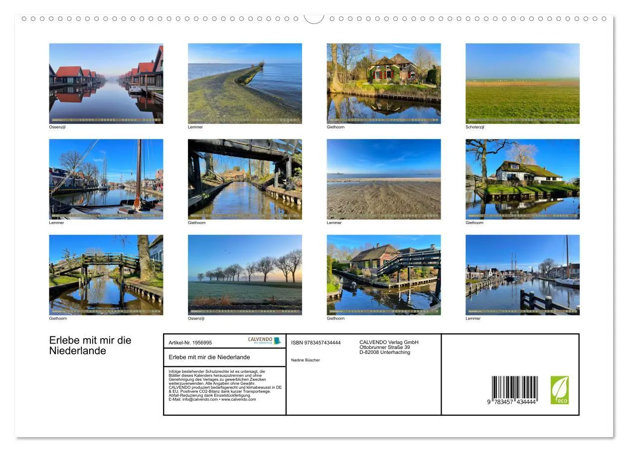 Bild: 9783457434444 | Erlebe mit mir die Niederlande (hochwertiger Premium Wandkalender...