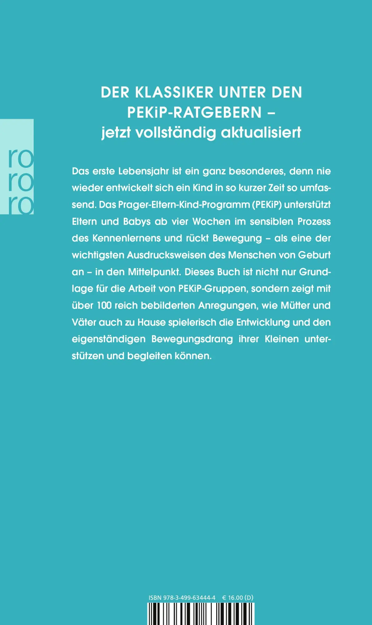 Rückseite: 9783499634444 | PEKiP: Spiel und Bewegung mit Babys | Liesel Polinski | Taschenbuch