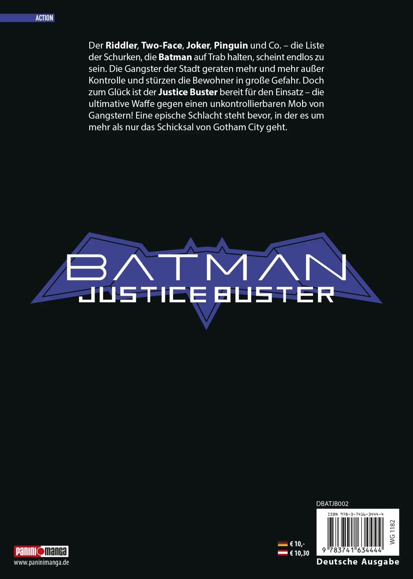 Rückseite: 9783741634444 | Batman Justice Buster (Manga) 02 | Eiichi Shimizu (u. a.) | Buch