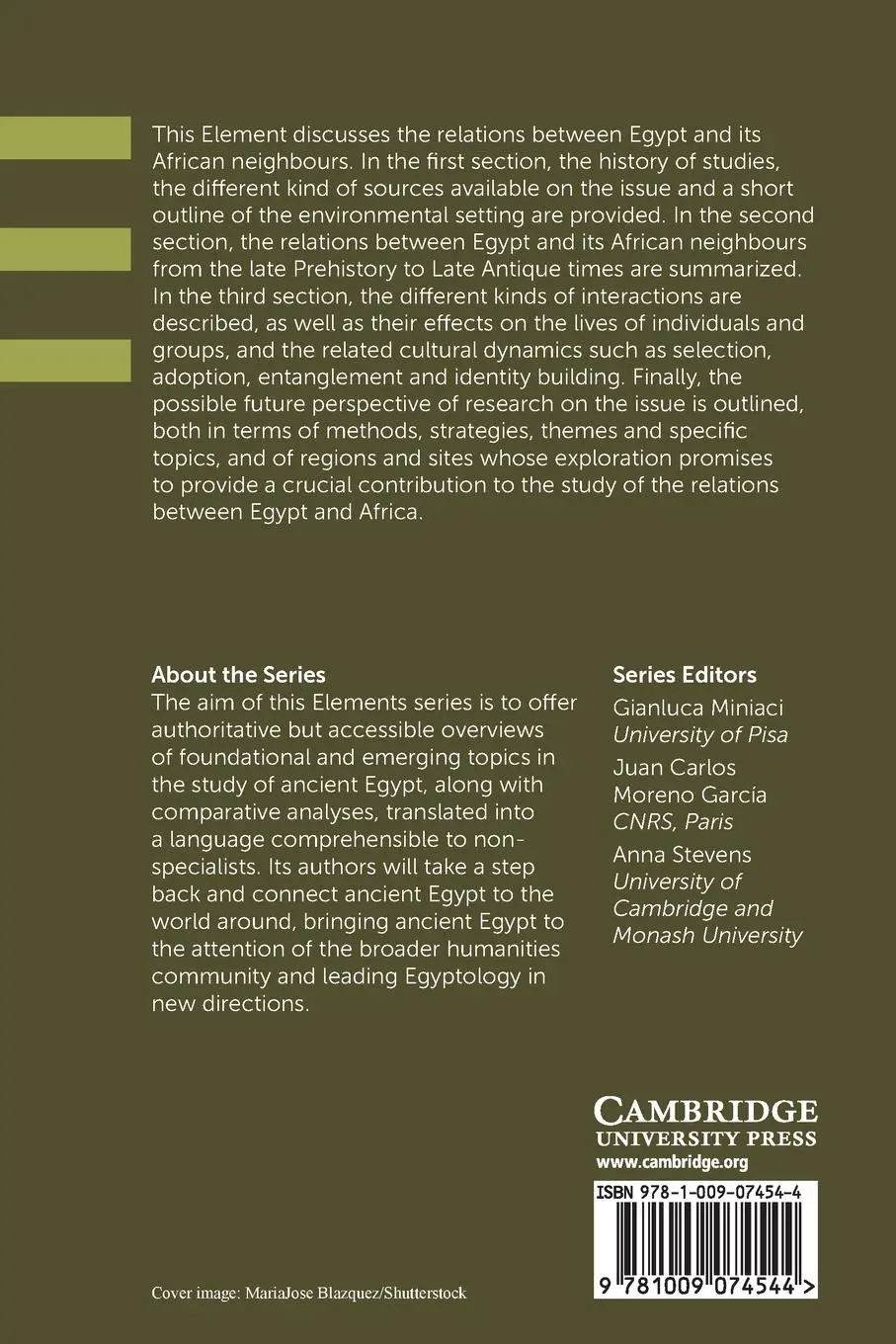 Rückseite: 9781009074544 | Ancient Egypt in its African Context | Andrea Manzo | Taschenbuch