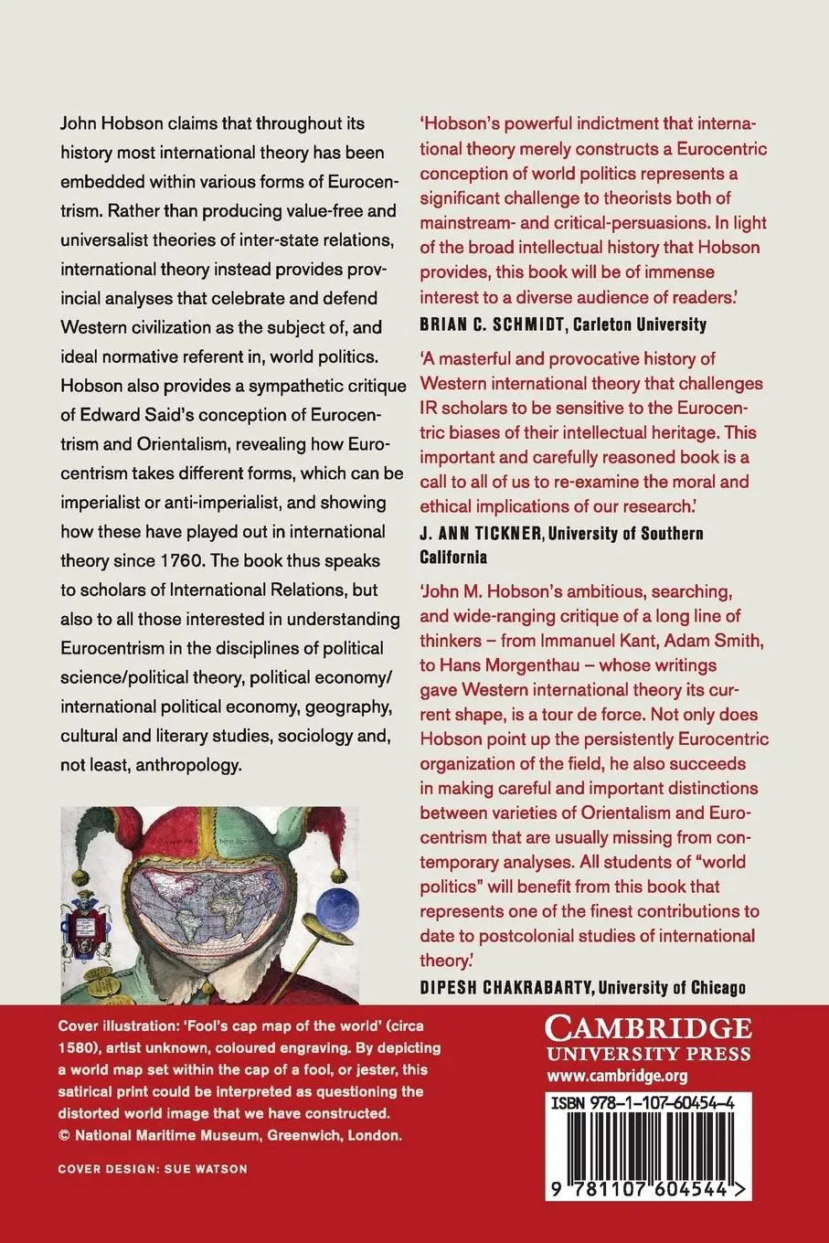 Rückseite: 9781107604544 | The Eurocentric Conception of World Politics | John M. Hobson | Buch