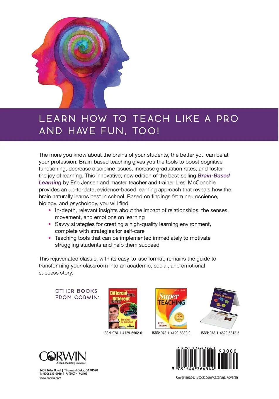 Rückseite: 9781544364544 | Brain-Based Learning | Teaching the Way Students Really Learn | Buch