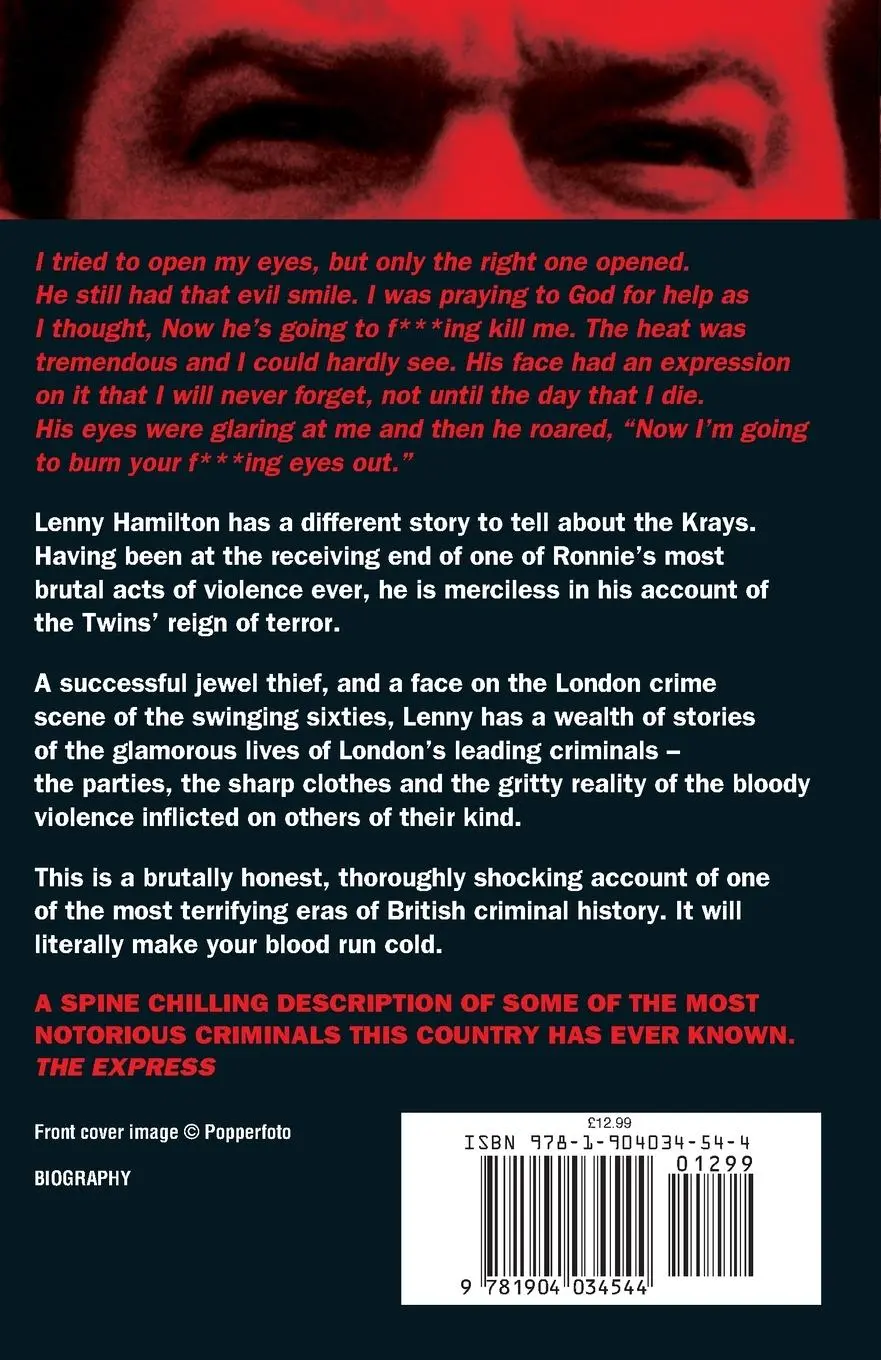 Rückseite: 9781904034544 | Branded By Ronnie Kray | Lenny Hamilton | Taschenbuch | Englisch