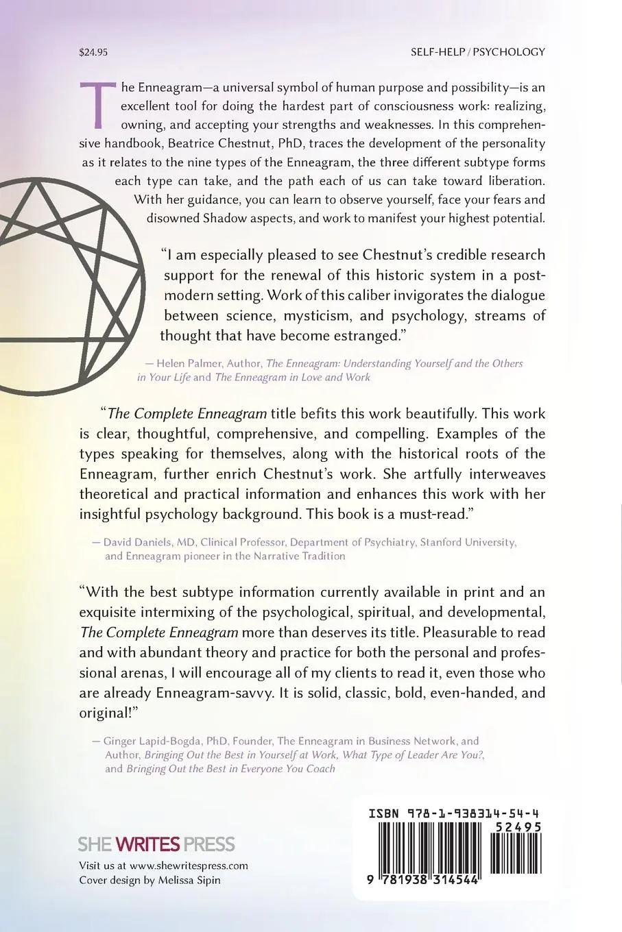 Rückseite: 9781938314544 | The Complete Enneagram | 27 Paths to Greater Self-Knowledge | Chestnut
