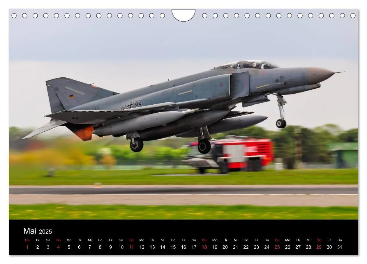 Bild: 9783435714544 | Phantoms bei der Luftwaffe (Wandkalender 2025 DIN A4 quer),...