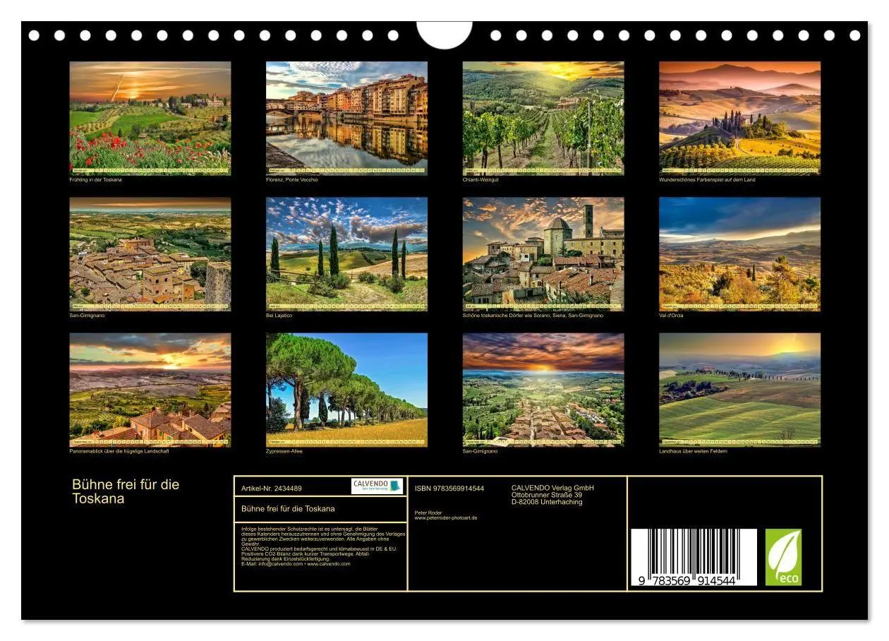 Bild: 9783569914544 | Bühne frei für die Toskana (Wandkalender 2027 DIN A4 quer),...