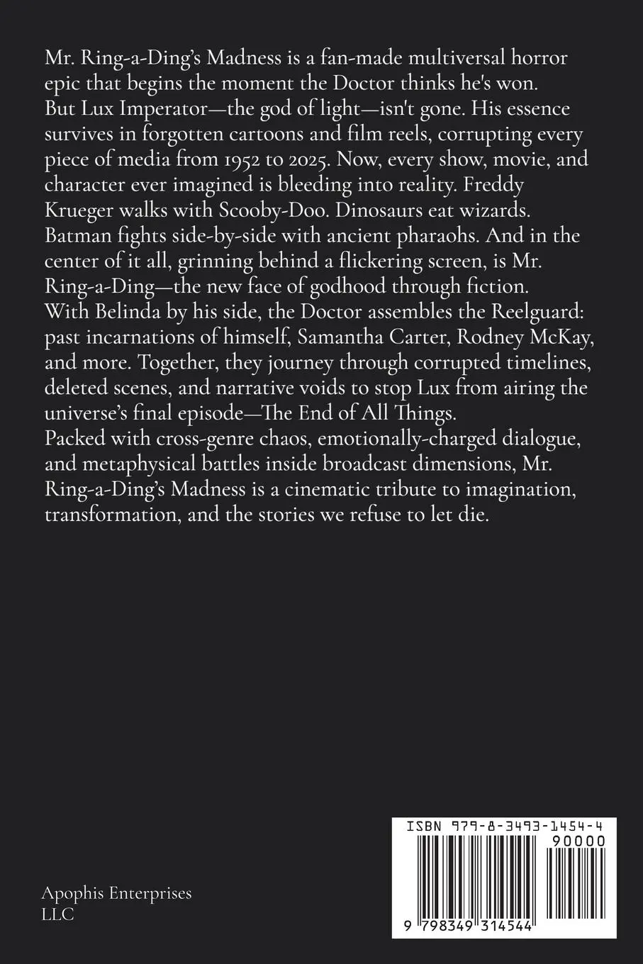 Rückseite: 9798349314544 | Mr. Ring-a-Ding's Madness | Matthew Petchinsky | Taschenbuch | 2025