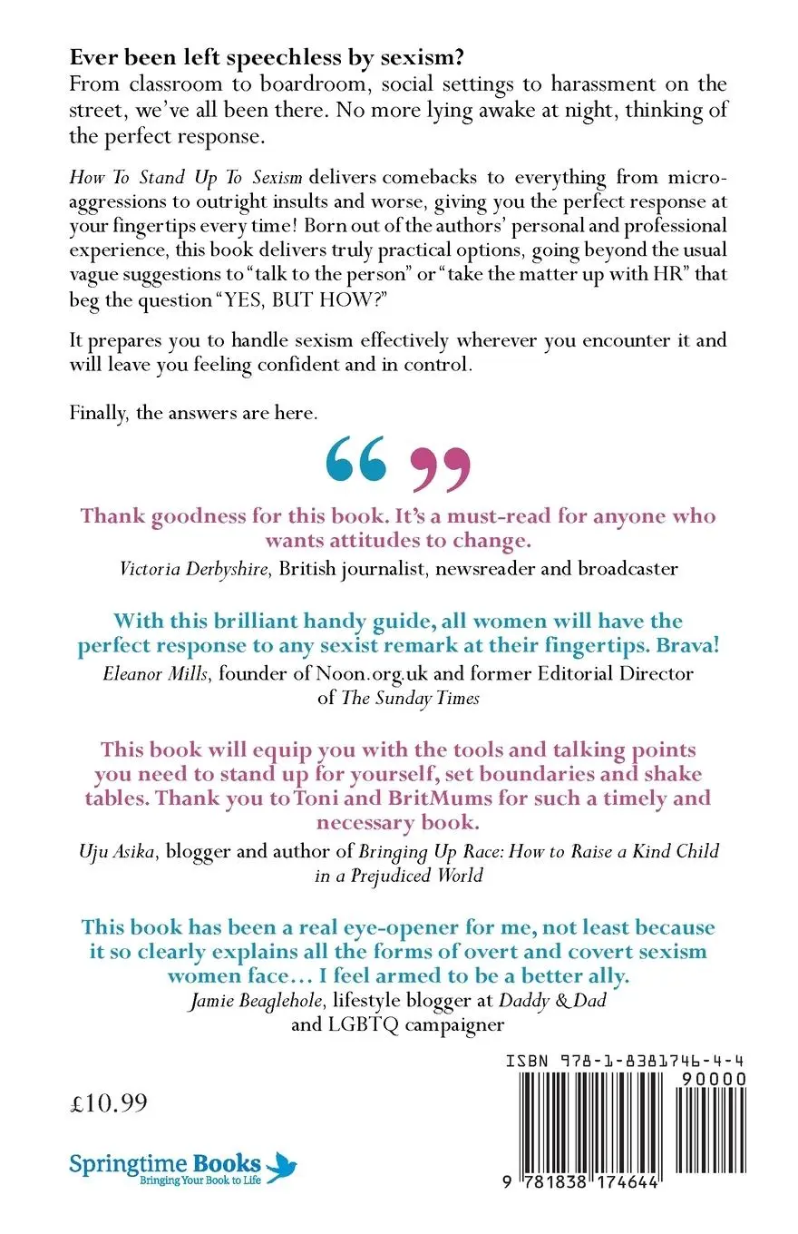 Rückseite: 9781838174644 | How To Stand Up To Sexism | Words for when enough is enough | Hargis