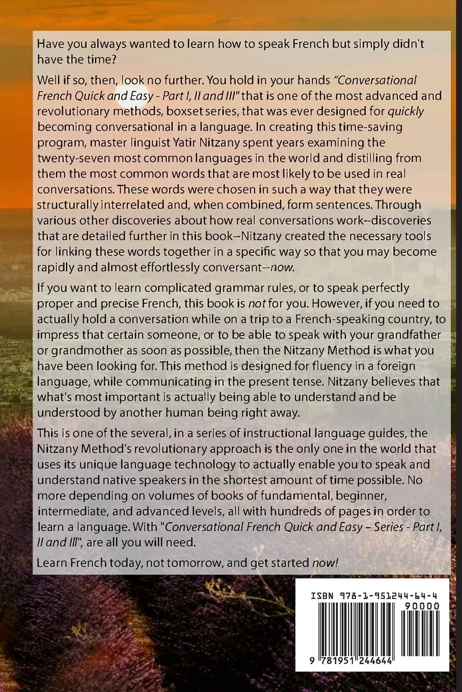 Rückseite: 9781951244644 | Conversational French Quick and Easy - Part I, II, and III | Nitzany