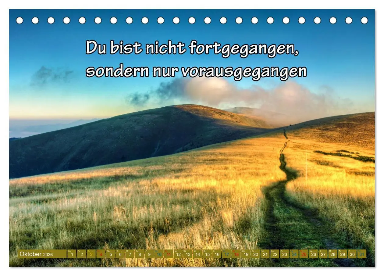 Bild: 9783457274644 | Innehalten in der Trauer - begleitet mit Gedanken (Tischkalender...