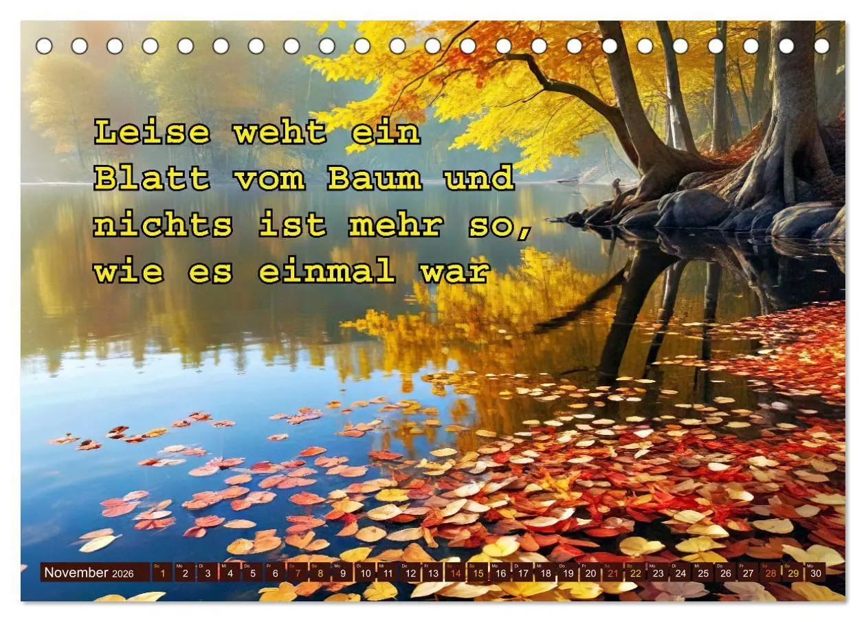 Bild: 9783457274644 | Innehalten in der Trauer - begleitet mit Gedanken (Tischkalender...